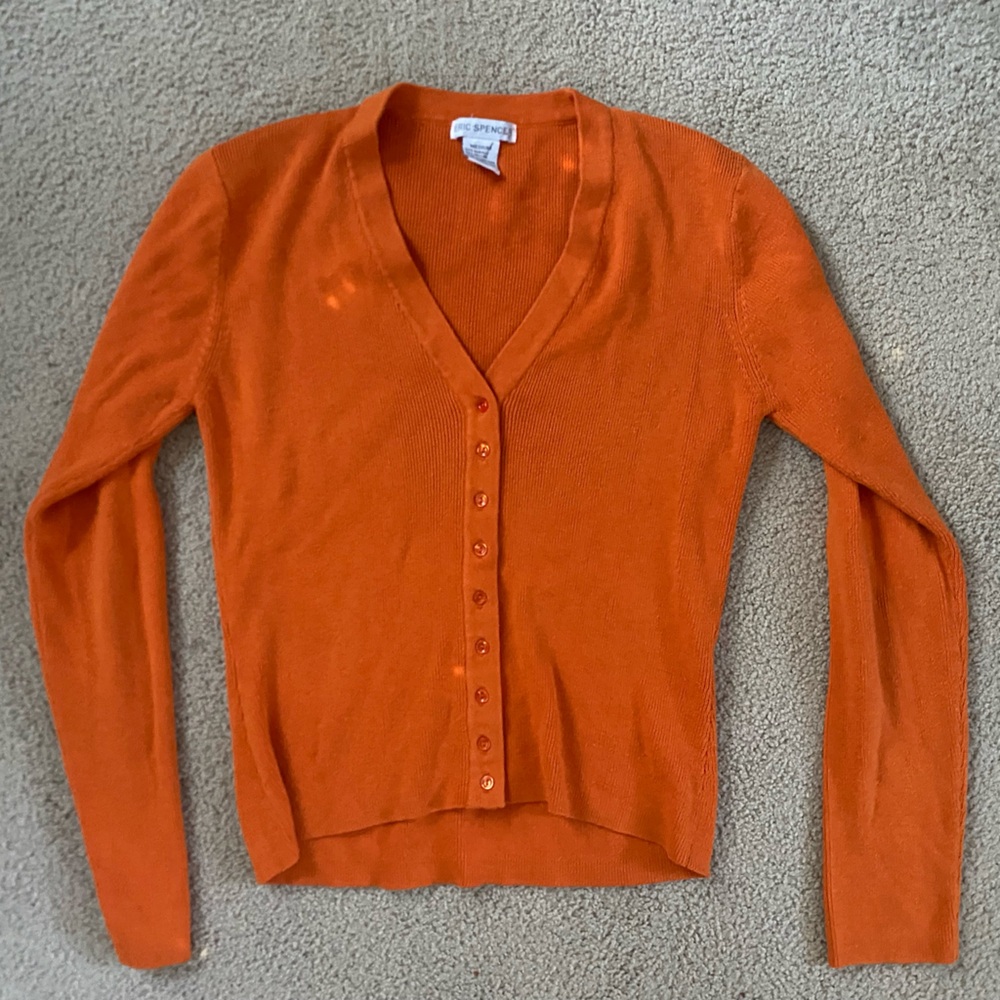 Eric Spencer Orange Cardigan